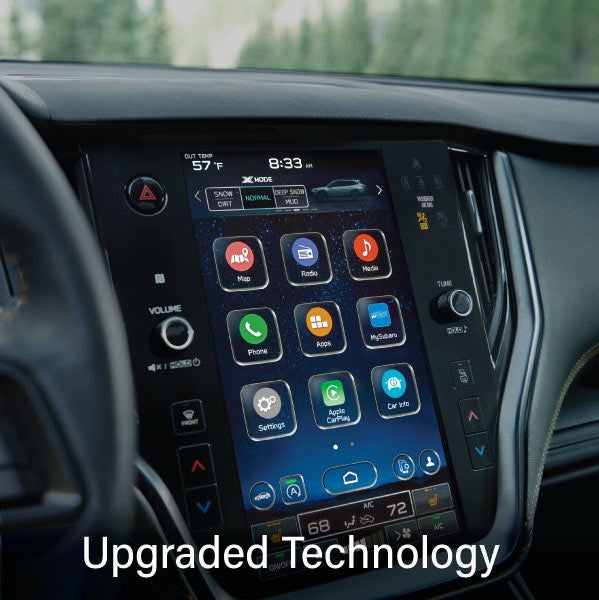 An 8-inch available touchscreen with the words &ldquo;Ugraded Technology&ldquo;. | Bowser Subaru in Pittsburgh PA