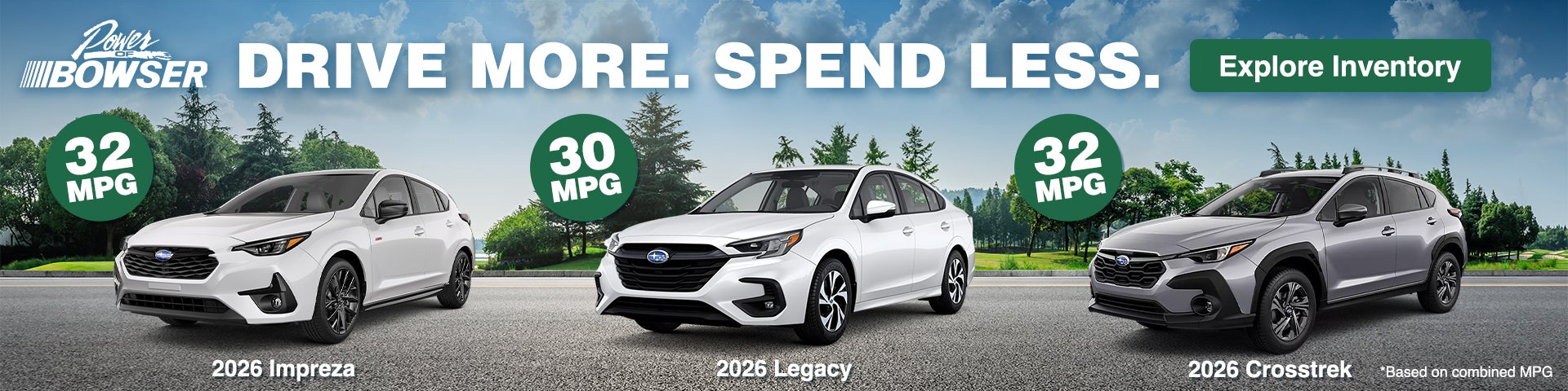 Top Subaru MPG vehicles
