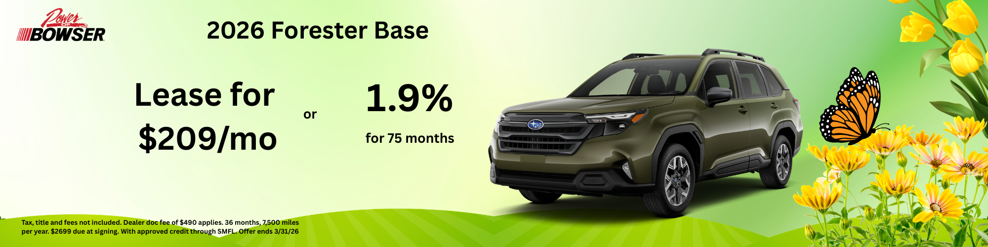 2026 Forester Base model