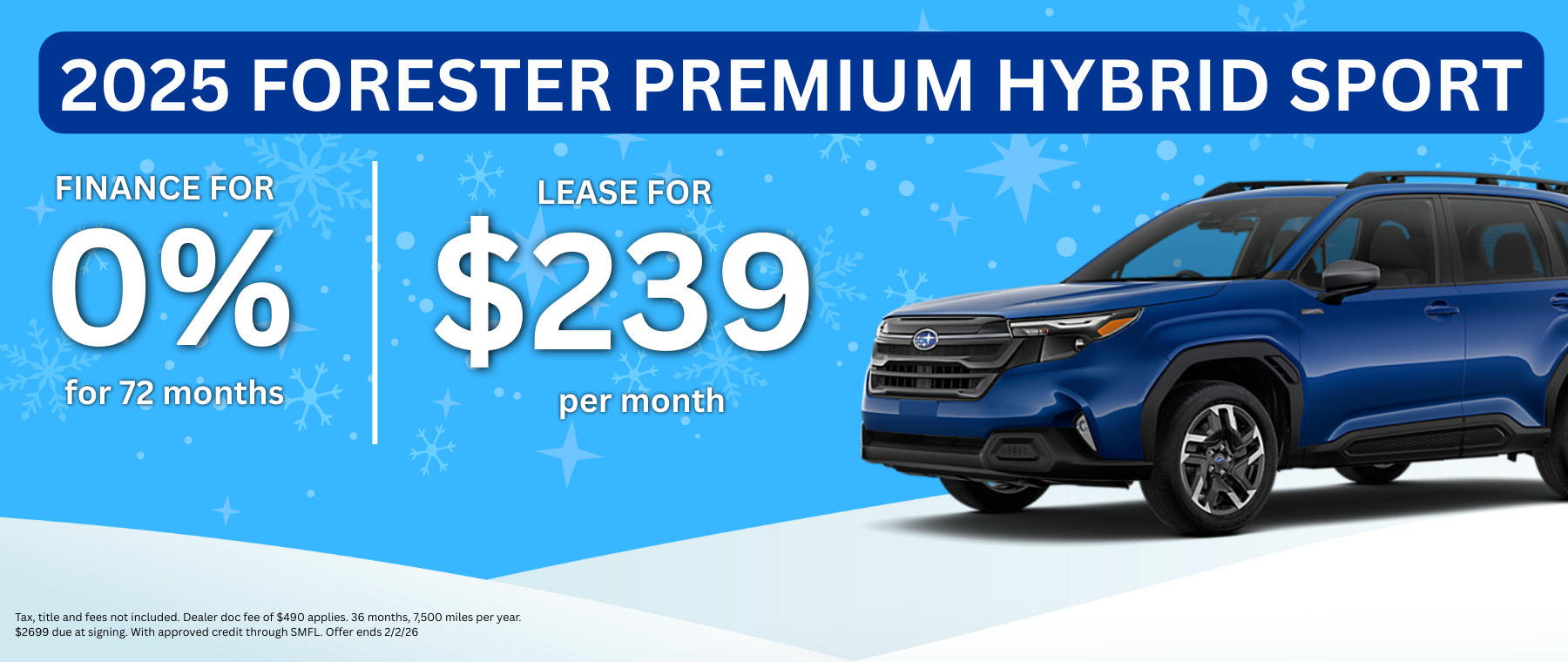 2026 Forester Premium Hybrid Sport 0%