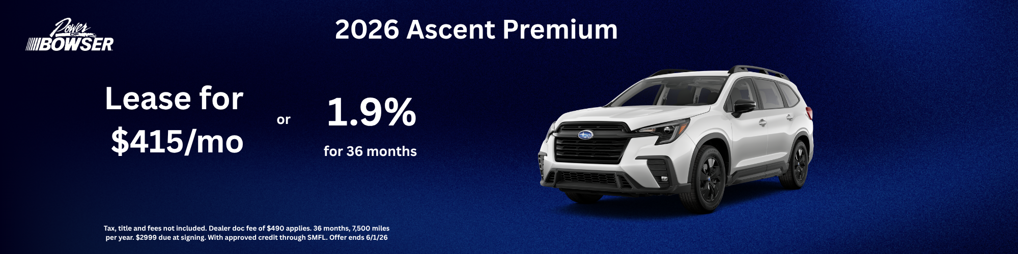 2026 Subaru Ascent Premium