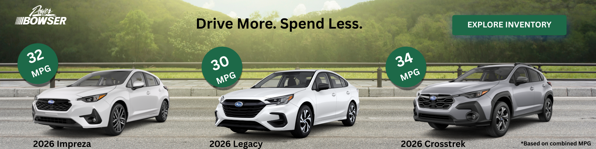 Top Subaru MPG vehicles